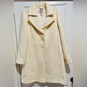 Worthington Cream‎ Wool Blend Coat